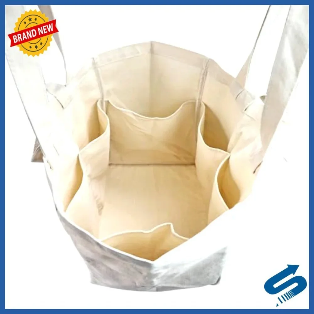 Canvas Reusable Grocery Totes Foldable Washable Eco-Friendly Shopping Bags